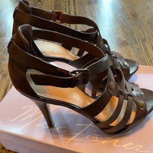 Marc Fisher Brown sandal pumps size 6.5